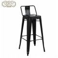 Iron Bar and Cafe Chairs with Backrest High Stools